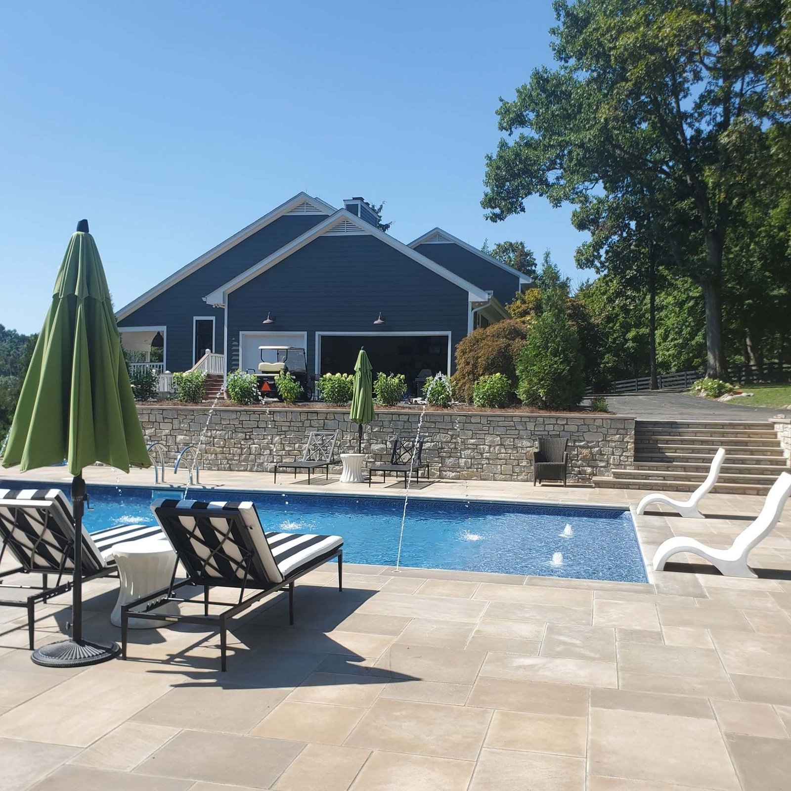 Pool before remodel example