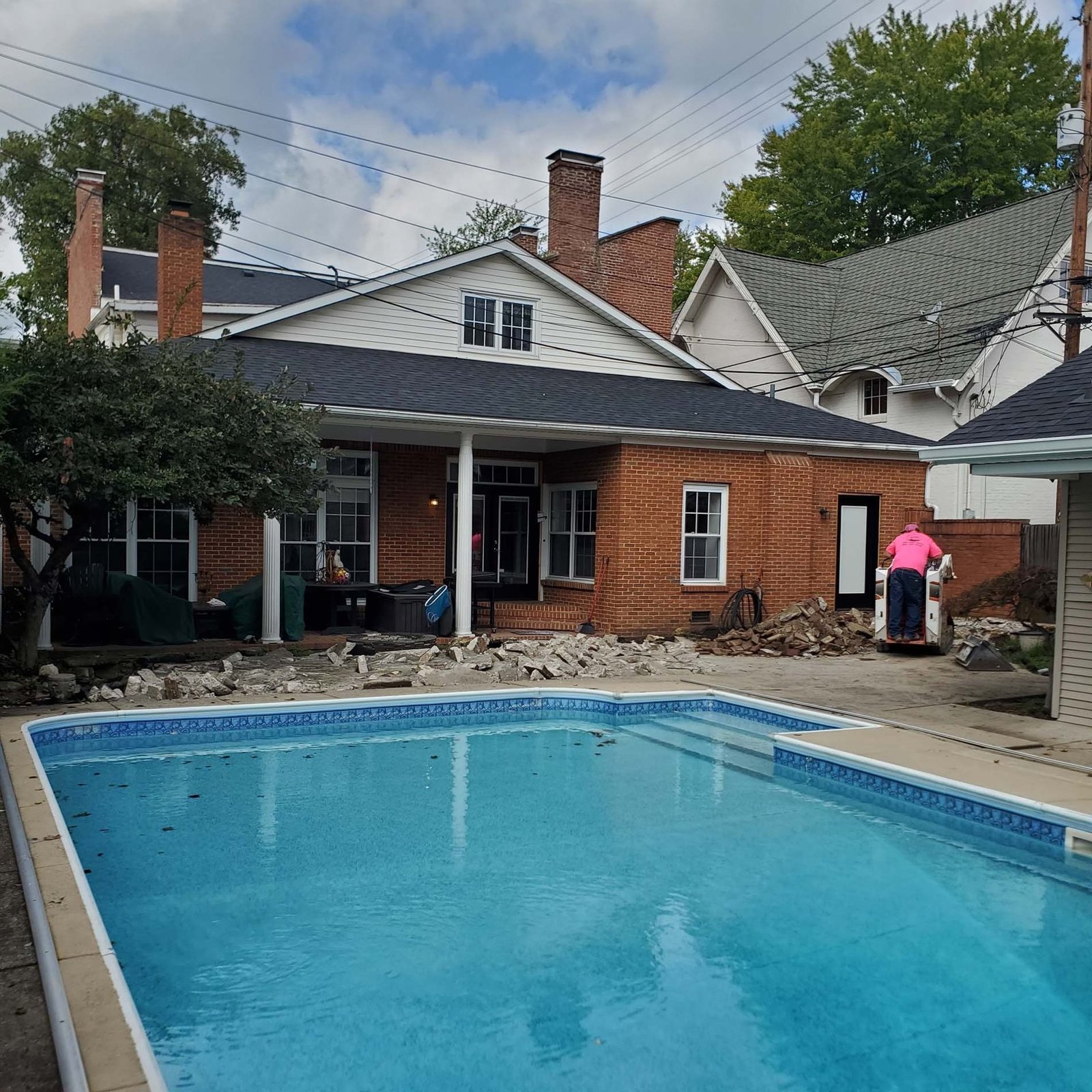 Finished pool and backyard by Madison Pool and Spa